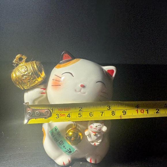 Coin bank Maneki neko Japanese Lucky cat Uchide no Koduchi Mino yaki Japan - Picture 2 of 8